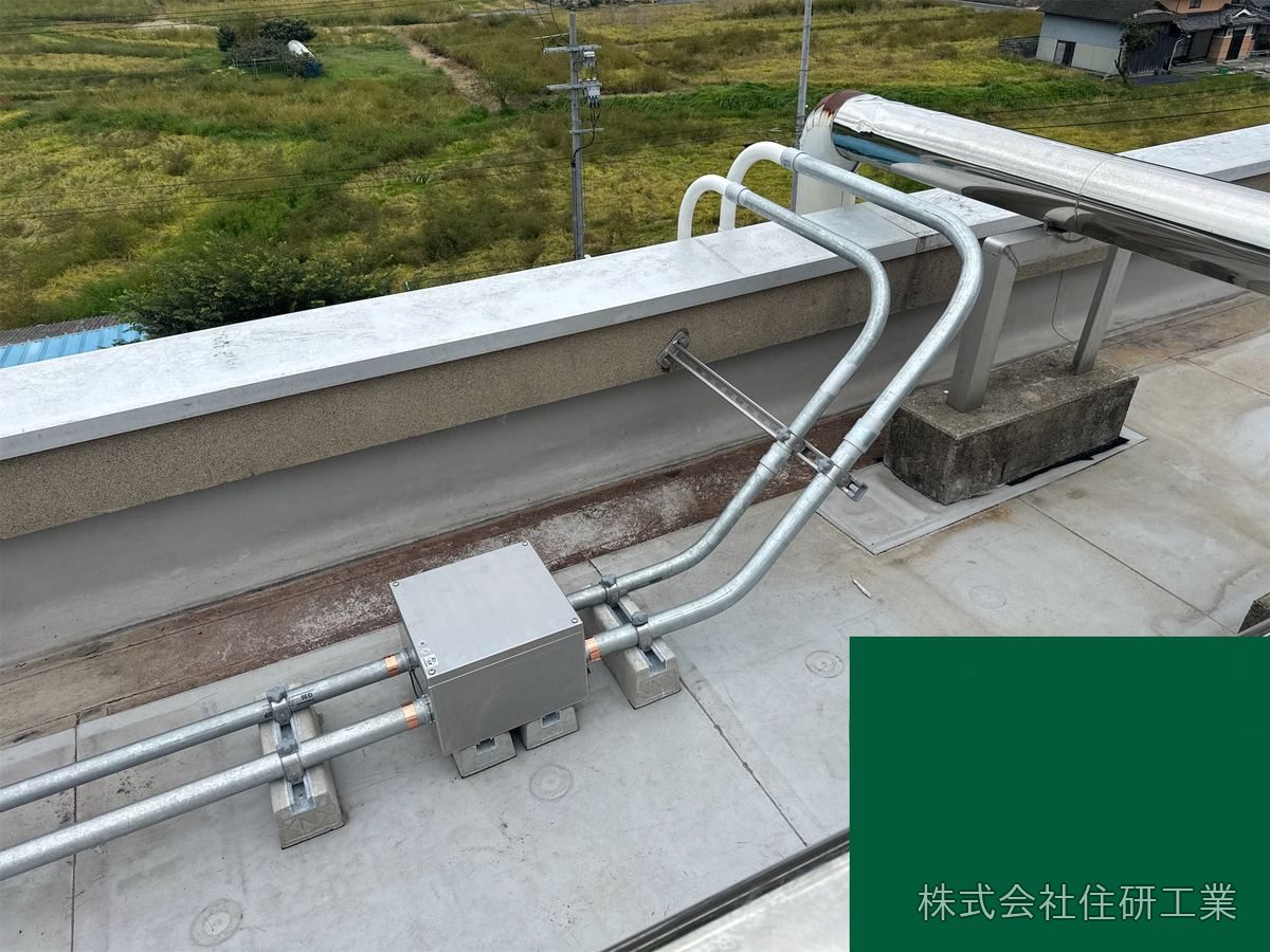 岡山市立建部中学校 配膳室棟新築に伴う電気設備工事